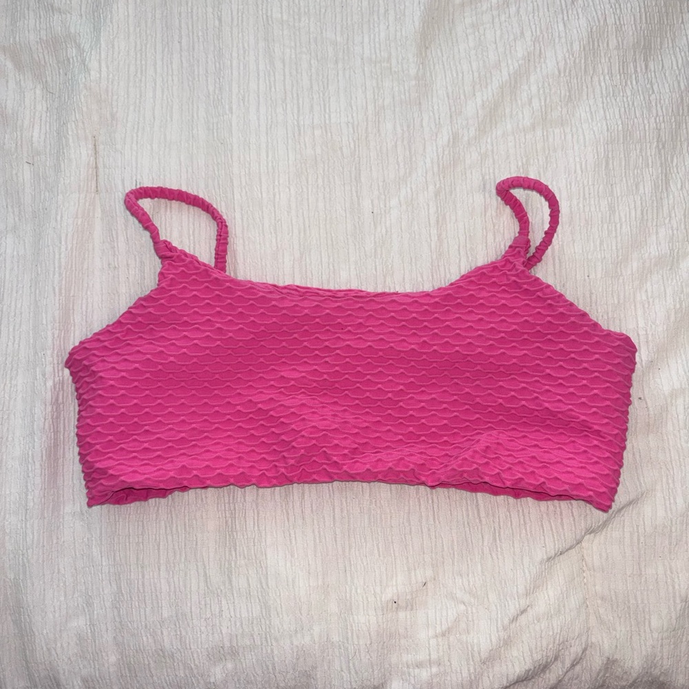 Booty by Brabants Pink Textured Sports Bralette